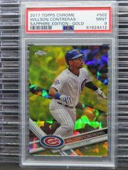 Willson Contreras [Gold] #502 Baseball Cards 2017 Topps Chrome Sapphire Prices