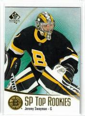 Jeremy Swayman [Green] #TR-44 Hockey Cards 2021 SP Authentic Top Rookies Prices