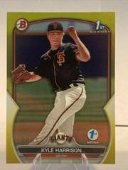 Kyle Harrison [Yellow] #BPPF-93 Baseball Cards 2023 Bowman 1st Edition Prices