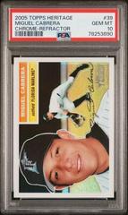 Miguel Cabrera [Refractor] #39 Baseball Cards 2005 Topps Heritage Chrome Prices
