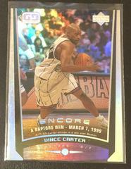 Vince Carter Basketball Cards 1998 Upper Deck Encore Prices