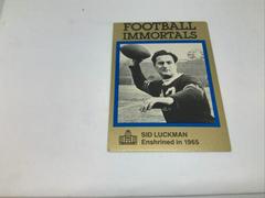 Sid Luckman #72 Football Cards 1985 Football Immortals Prices