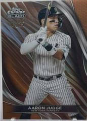 Aaron Judge [Orange Refractor] #100 Baseball Cards 2024 Topps Chrome Black Prices