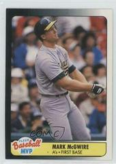 Mark McGwire Baseball Cards 1990 Fleer MVP Prices