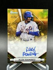 Alex Ramirez [Gold] Baseball Cards 2023 Bowman Sterling Prospect Autograph Prices
