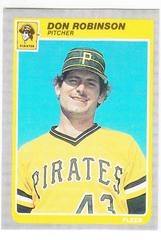 Don Robinson #475 Baseball Cards 1985 Fleer Prices