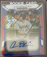 Alec Burleson [Red, White, Blue Prizm] Baseball Cards 2019 Panini Prizm Draft Picks Autographs Prices
