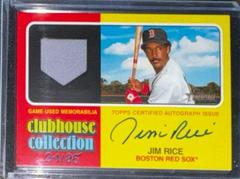 Jim Rice #CCAR-JR Baseball Cards 2024 Topps Heritage Clubhouse Collection Autograph Relic Prices