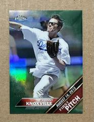 Johnny Knoxville [Green Refractor] Baseball Cards 2016 Topps Chrome First Pitch Prices