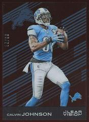 Calvin Johnson [Blue Jersey Blue] #36 Football Cards 2015 Panini Clear Vision Prices