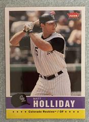 Matt Holliday #162 Baseball Cards 2006 Fleer Tradition Prices