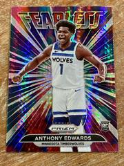 Anthony Edwards [Hyper Prizm] #15 Basketball Cards 2021 Panini Prizm Fearless Prices
