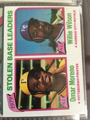 Stolen Base Leaders [O. Moreno, W. Wilson] #204 Baseball Cards 1980 Topps Prices