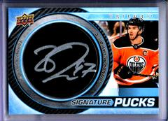 Connor McDavid Hockey Cards 2022 Upper Deck Trilogy Signature Pucks Prices