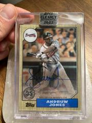 Andruw Jones #87TBA-AJ Baseball Cards 2022 Topps Clearly Authentic 1987 Autographs Prices