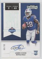 James Cook #DCA-JCO Football Cards 2022 Panini Contenders Draft Class Autographs RPS Prices