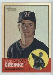 Zack Greinke [Refractor] #HP73 Baseball Cards 2012 Topps Heritage Chrome Prices
