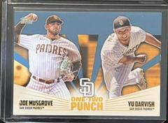 Joe Musgrove, Yu Darvish [Blue] #12P-14 Baseball Cards 2023 Topps One Two Punch Prices