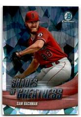Sam Bachman [Atomic] #SG-10 Baseball Cards 2022 Bowman Chrome Shades of Greatness Prices