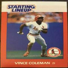 Vince Coleman Baseball Cards 1988 Kenner Starting Lineup Prices