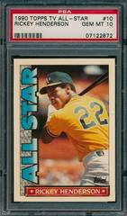 Rickey Henderson #10 Baseball Cards 1990 Topps TV All Stars Prices