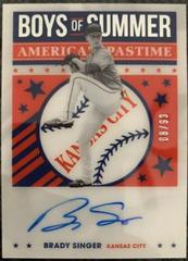 Brady Singer #BOS-BS Baseball Cards 2021 Panini Chronicles Boys of Summer Autographs Prices