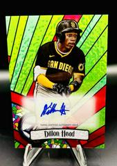 Dillon Head [Red] Baseball Cards 2023 Bowman Draft Glass Autographs Prices