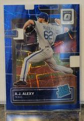 A. J. Alexy [Blue Velocity] #61 Baseball Cards 2022 Panini Donruss Optic Prices