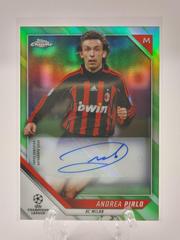 Andrea Pirlo [Neon Green Refractor] Soccer Cards 2021 Topps Chrome UEFA Champions League Autographs Prices