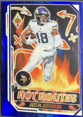 Justin Jefferson [Blue] #HR-9 Football Cards 2022 Panini Phoenix Hot Routes Prices