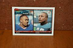 League Leaders Thurman Thomas & Barry Sanders Football Cards 1990 Topps Prices