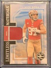 Nick Bosa [Silver Spotlight] #4 Football Cards 2023 Panini Limited Limitless Material Prices