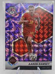 Aaron Ramsey [Pink Fluorescent] Soccer Cards 2021 Panini Mosaic Road to FIFA World Cup Prices