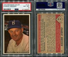 Charlie Dressen Baseball Cards 1953 Bowman Color Prices