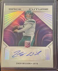 Zach Wilson #BFS-ZW Football Cards 2022 Panini Donruss Elite Back to the Future Signatures Prices