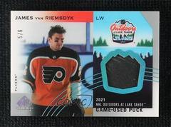 James van Riemsdyk #LTP-JV Hockey Cards 2021 SP Game Used NHL Lake Tahoe Games Puck Relics Prices