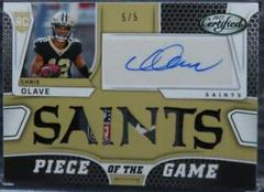 Chris Olave [Green] #PGS-CO Football Cards 2022 Panini Certified Piece of the Game Signatures Prices