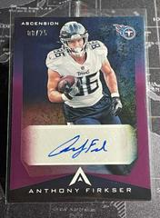 Anthony Firkser [Purple] #ASC-AFI Football Cards 2021 Panini Chronicles Ascension Autographs Prices