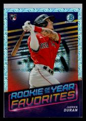 Jarren Duran [Purple Refractor Mega Box Mojo] #ROYF-2 Baseball Cards 2022 Bowman Rookie of the Year Favorites Prices