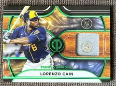 Lorenzo Cain [Green] #SOA-LC Baseball Cards 2022 Topps Tribute Stamp of Approval Relics Prices