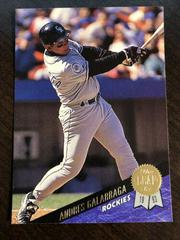 Andres Galarraga #322 Baseball Cards 1993 Leaf Prices