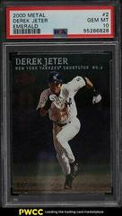 Derek Jeter [Emerald] #2 Baseball Cards 2000 Metal Prices