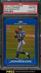 Calvin Johnson [Blue Refractor] #TC200 Football Cards 2007 Topps Chrome Prices