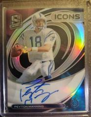 Peyton Manning #ICN-PMA Football Cards 2022 Panini Spectra Icons Autographs Prices
