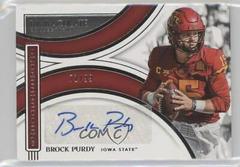 Brock Purdy #II-BPU Football Cards 2022 Panini Immaculate Collegiate Introductions Autographs Prices
