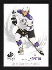 Anze Kopitar Hockey Cards 2009 SP Authentic Prices