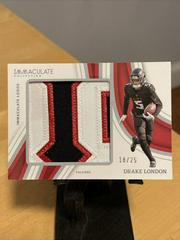 Drake London #20 Football Cards 2023 Panini Immaculate Patch Prices