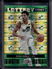 Ochai Agbaji [Green Pulsar] #14 Basketball Cards 2022 Panini Contenders Optic Lottery Ticket Prices