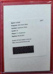 T. J. Hockenson [Silver] #CS-TJH Football Cards 2022 Panini Black Capstones Autographs Prices