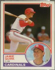 Jamie Quirk #90T Baseball Cards 1983 Topps Traded Prices